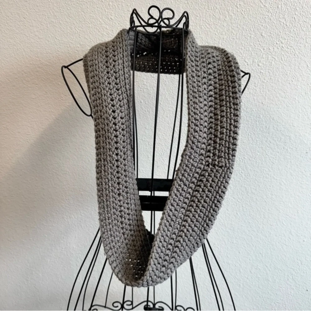 Chic Hand Crocheted Infinity Scarf